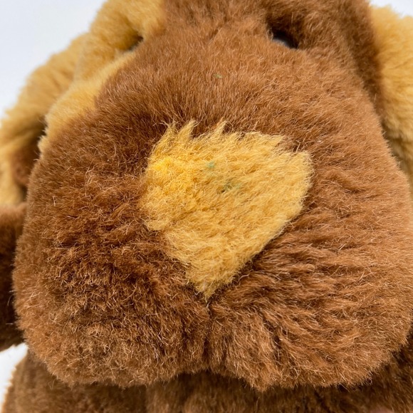 Vintage 1995 Fordlet Brown Dog 13" Plush Stuffed Animal Brown Tan Spot - Picture 4 of 8